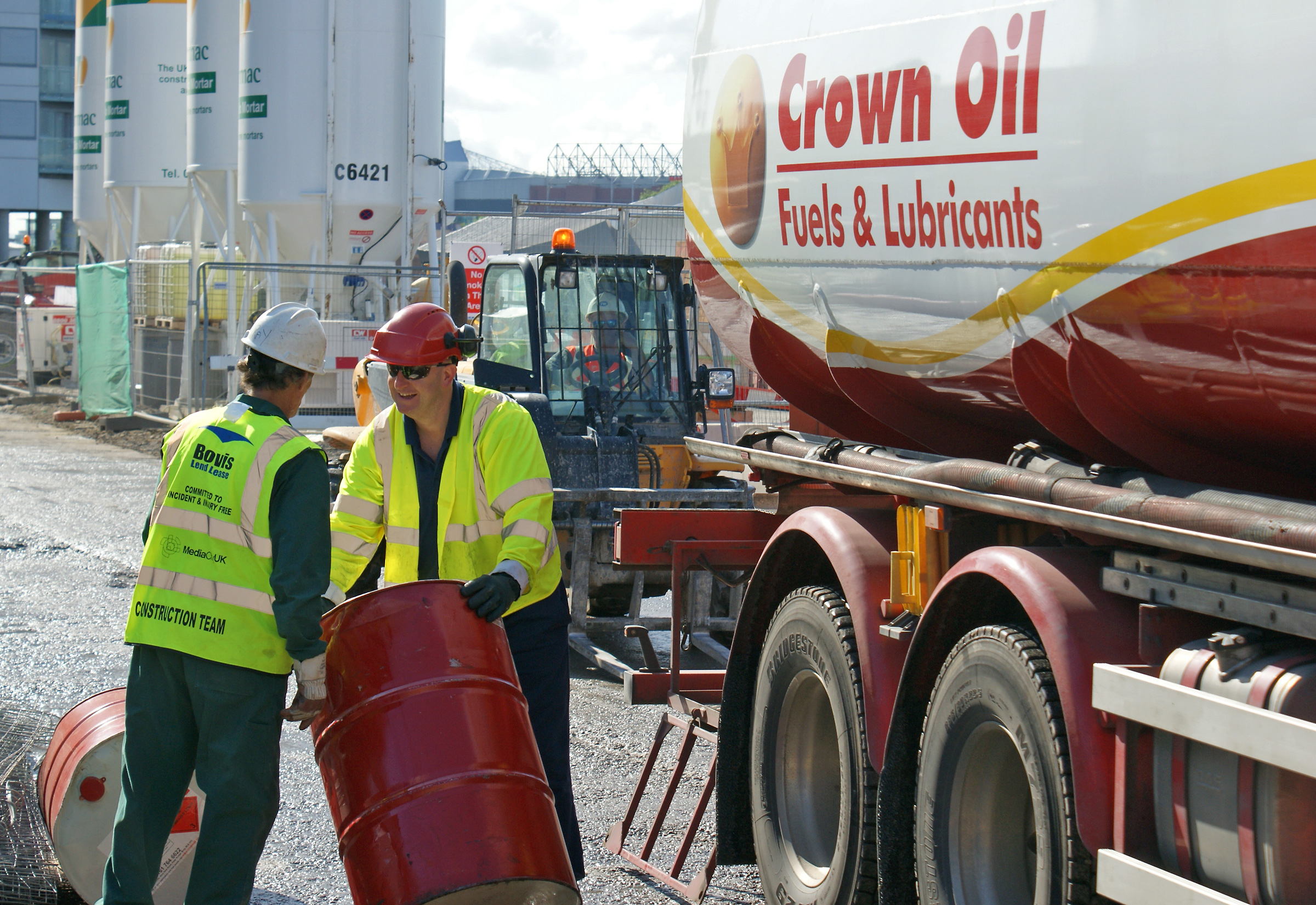 Red Diesel Barrels at Crown Oil Red Diesel Fuel Barrels